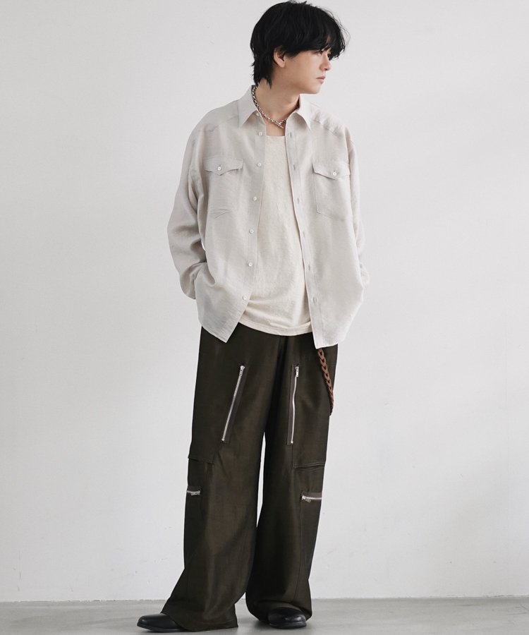 SILK RAYON WESTERN SHIRT / 商品詳細ページ / LIDNM / Llife ONLINE