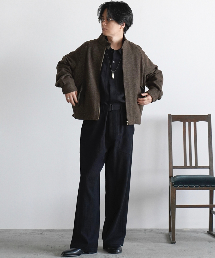 Alpaca Tweed Harrington Jacket / 商品詳細ページ / LIDNM / Llife