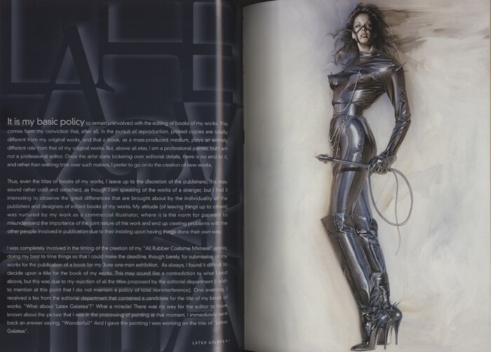 Hajime Sorayama Signed Book [latex ・ Galatea Hajime Sorayama book