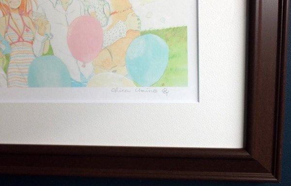 羽海野チカ 直筆サイン入りカラー複製イラスト「ハチミツとクローバー」