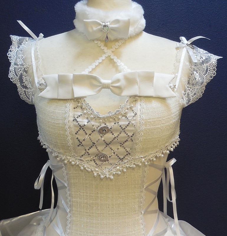 1/Malymoon/ベルチュールツイードバニー/ホワイト/女性用S/Mサイズ