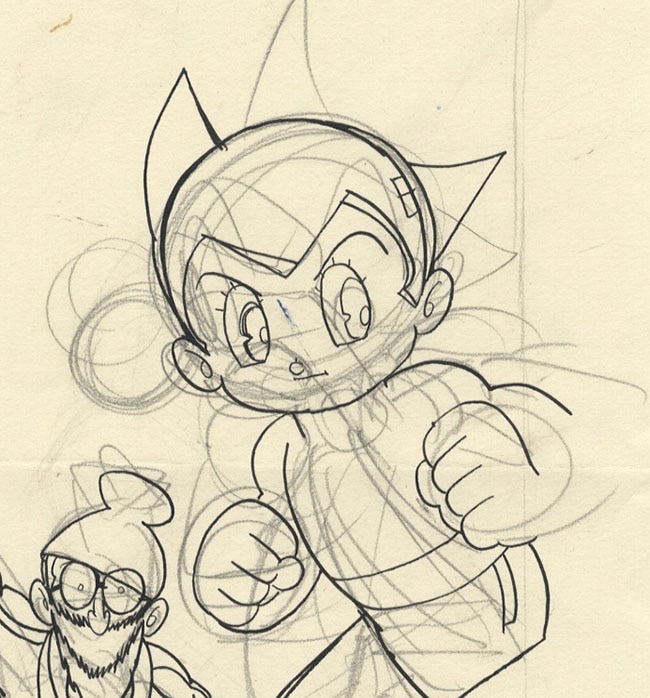 手塚治虫直筆ラフ表紙原稿「鉄腕アトム」付録