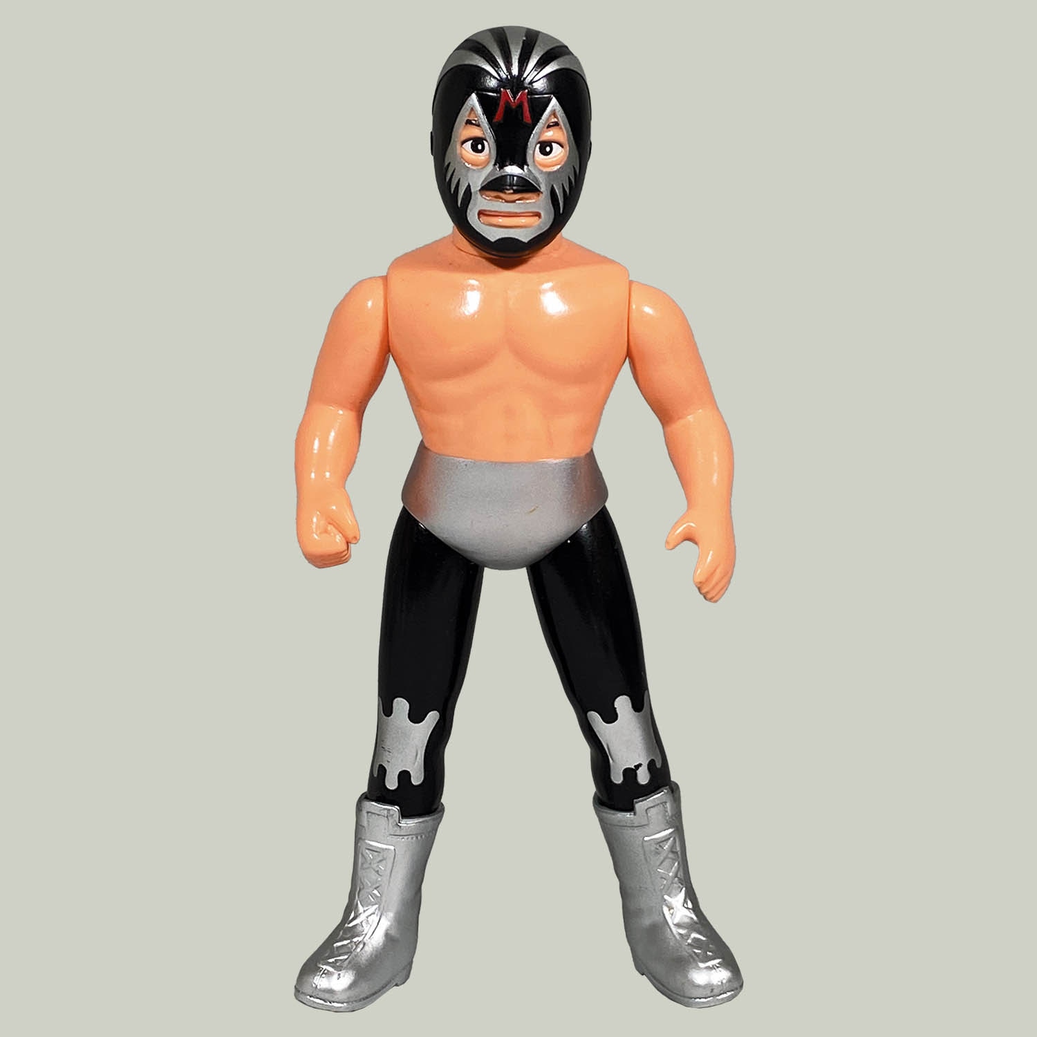 5555] マルサン ミル・マスカラス ソフビ 黒マスク