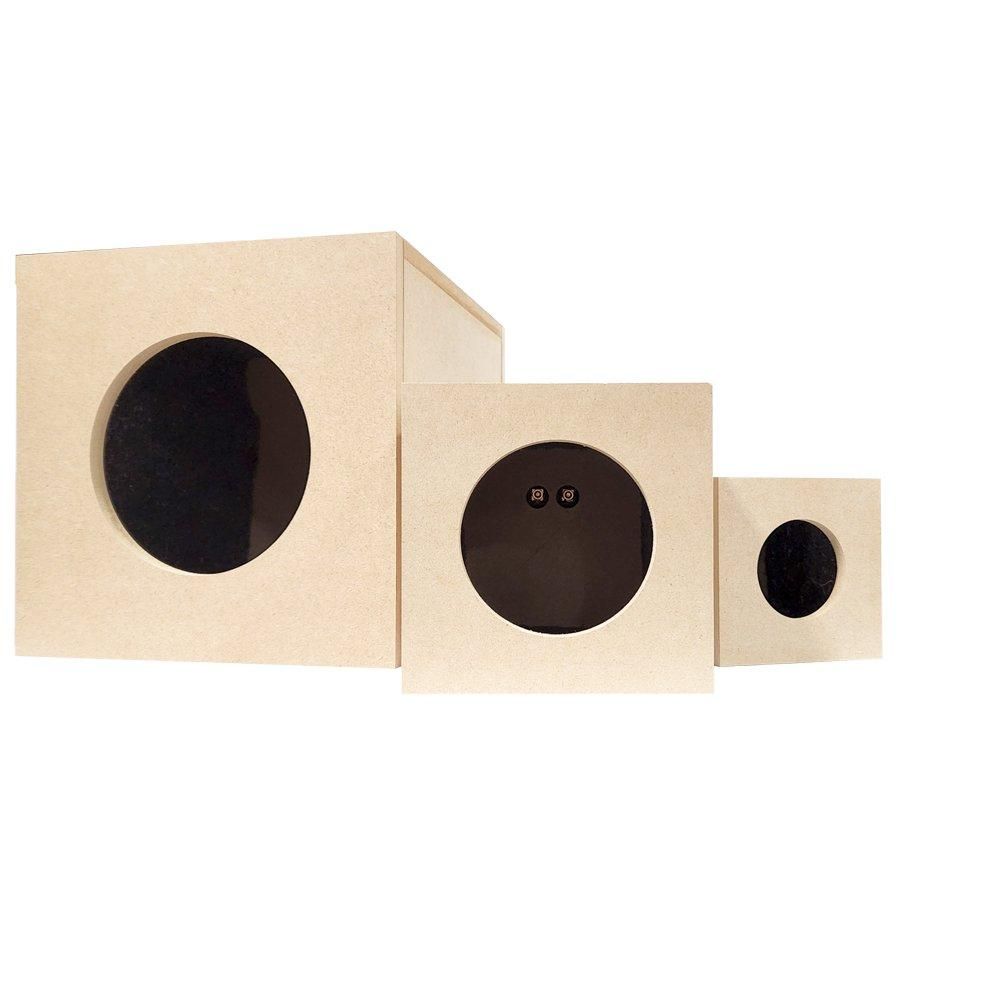 ☆コイズミ無線 密閉型板材キット CUBE(Mサイズ/ステレオ) - コイズミ