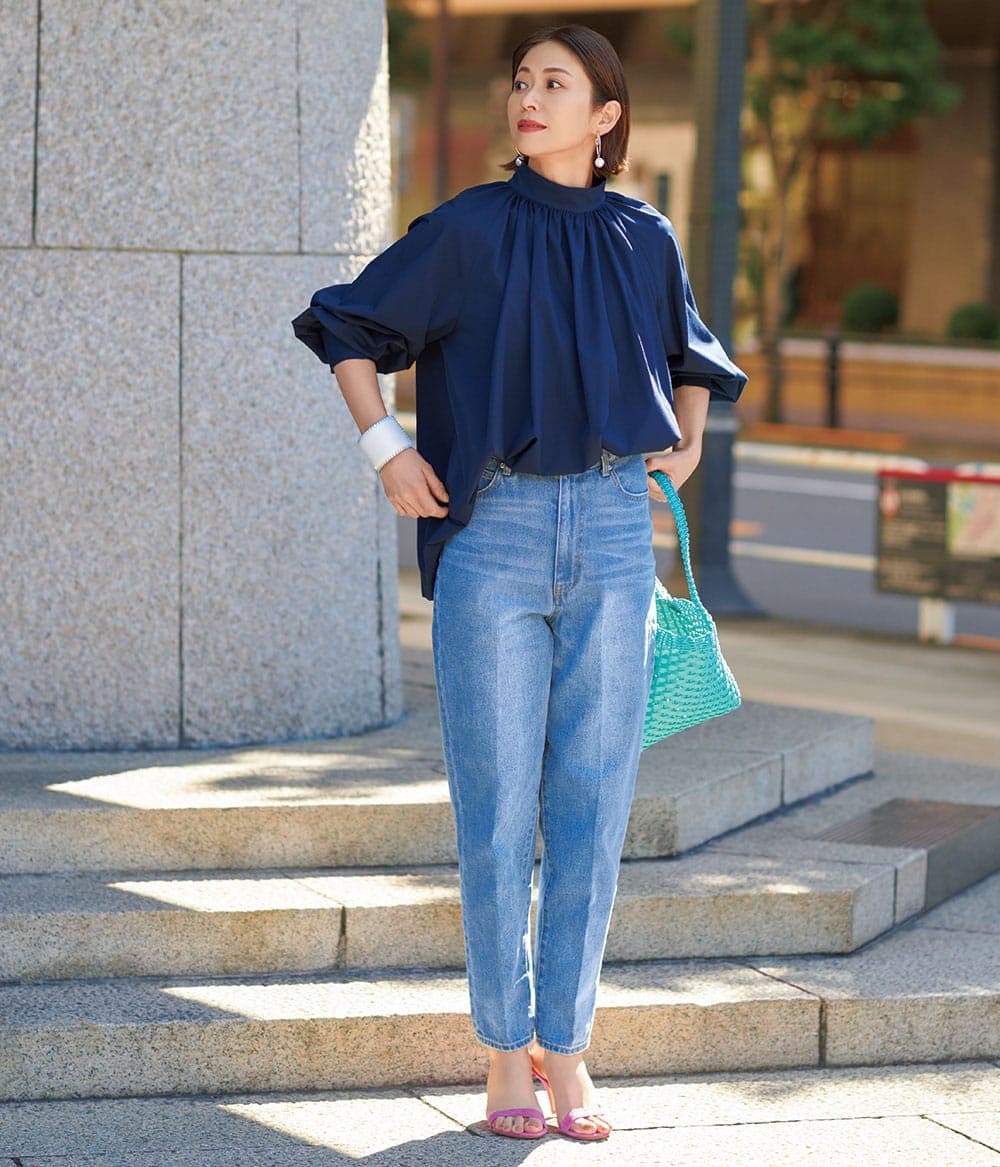 それどこの？」って聞かれちゃう？UNDER1万円【デニム＆ブラウス】で