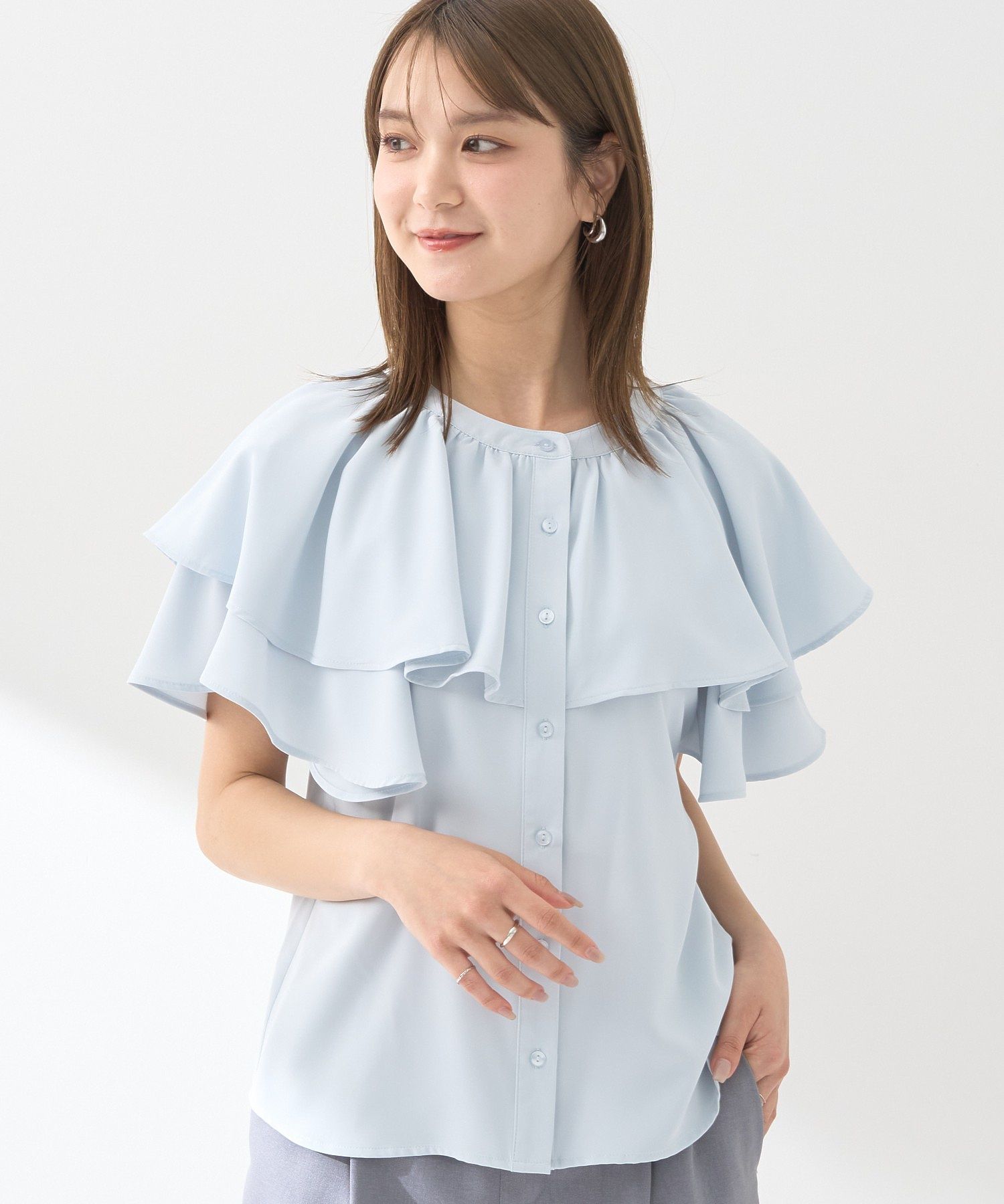 ケープブラウス/earth music&ecology（アース ミュージック