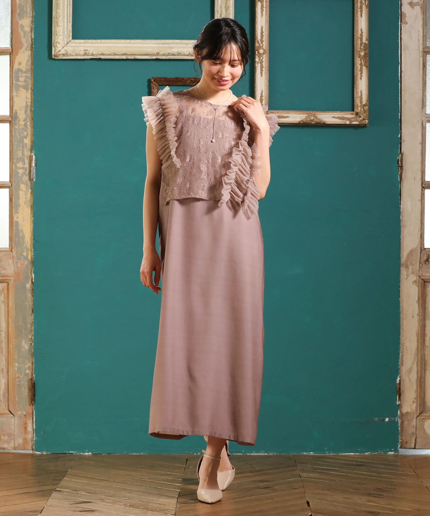 Railme SET2点 レースブラウス＆ワンピース/Green Parks（グリーン