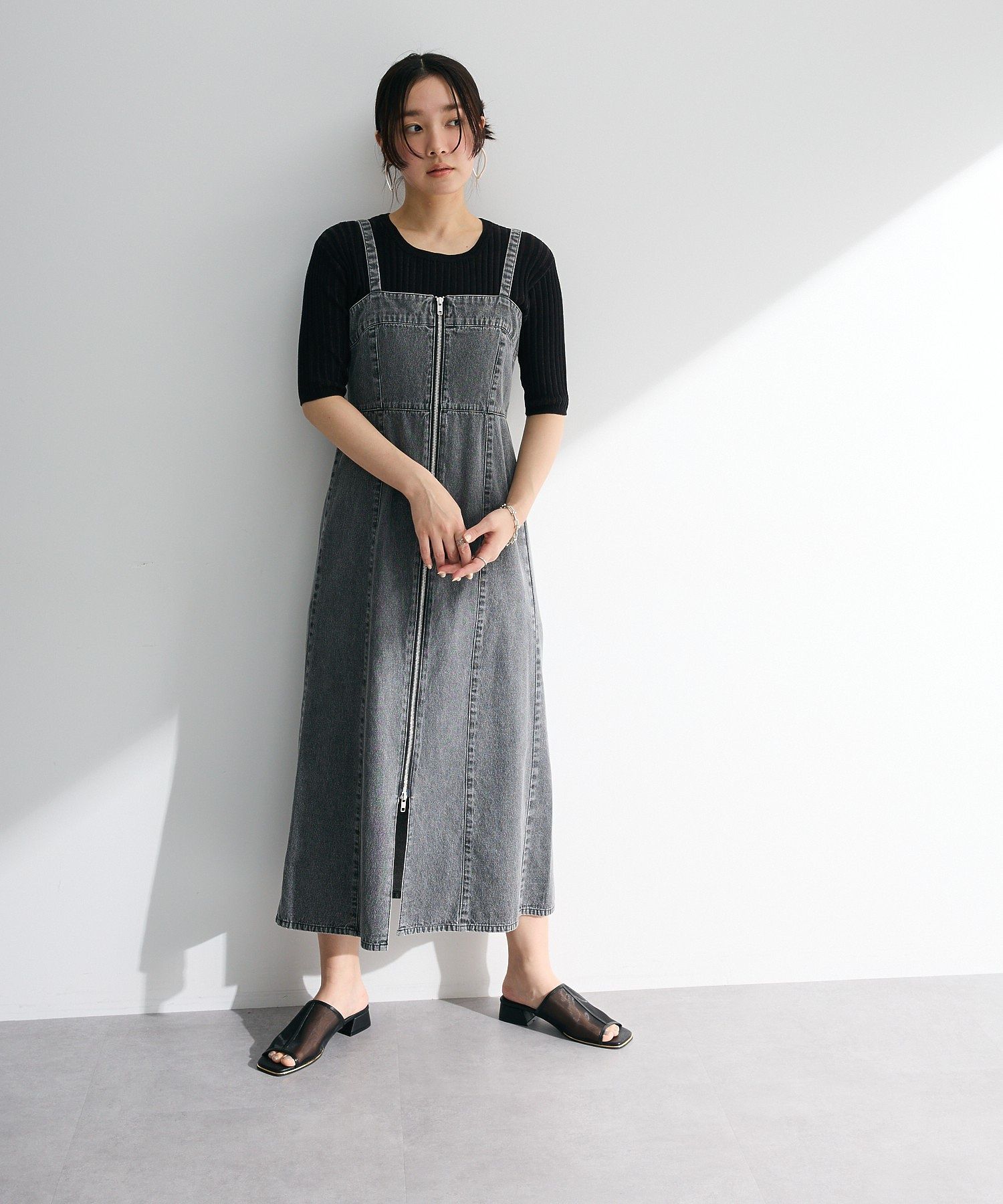 ELENCARE DUE デニムW-ZIPジャンスカ/Green Parks（グリーン パークス