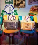 □STRANGER THINGS×MINNETONKA フェイクスウェードボアバッグ/Green