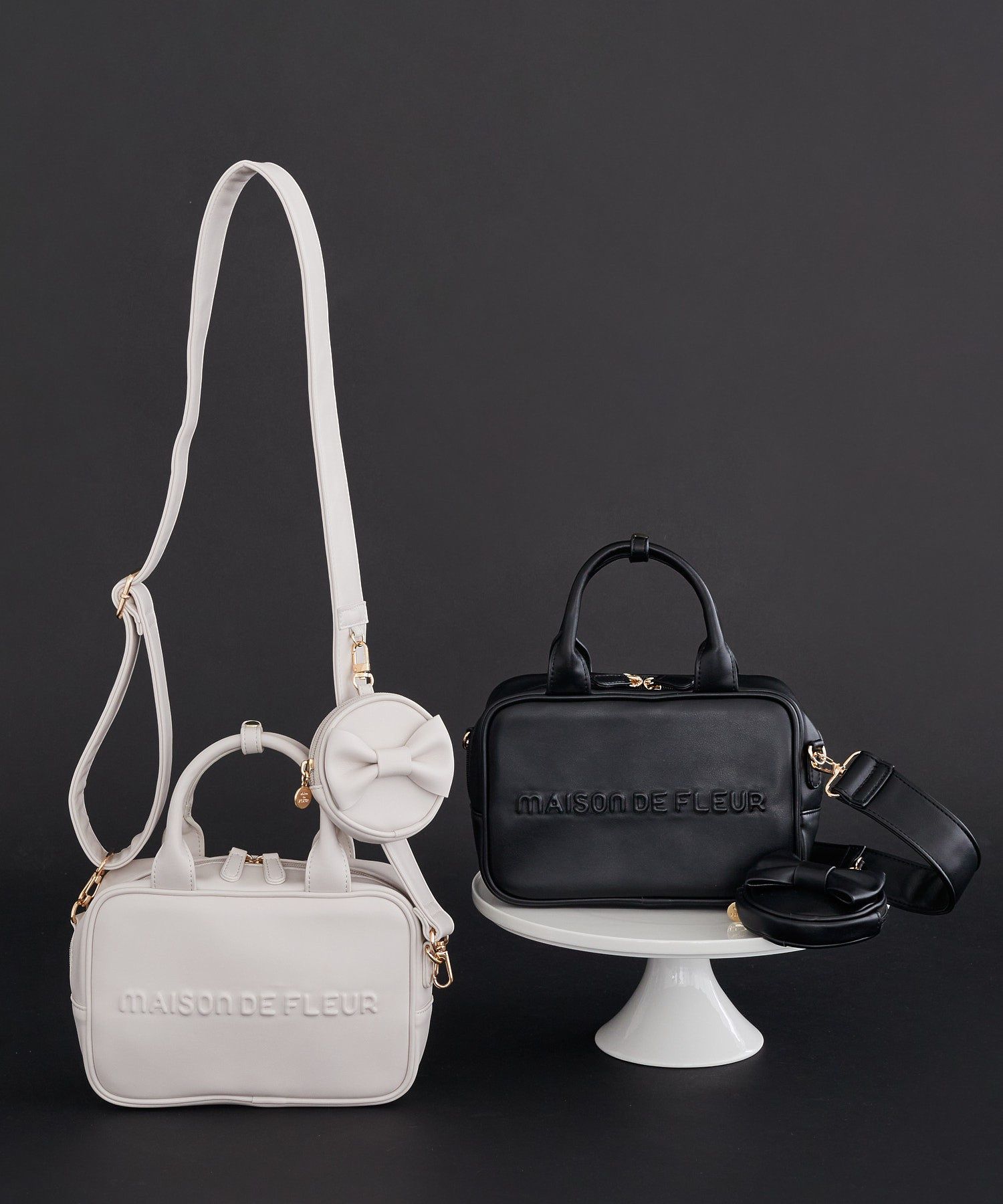 ポーチ付き2Wayボストンバッグ/Maison de FLEUR（メゾン ド フルール