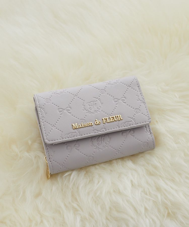 メゾンドフルールマリクワコラボ三つ折り財布 メゾンドフルール