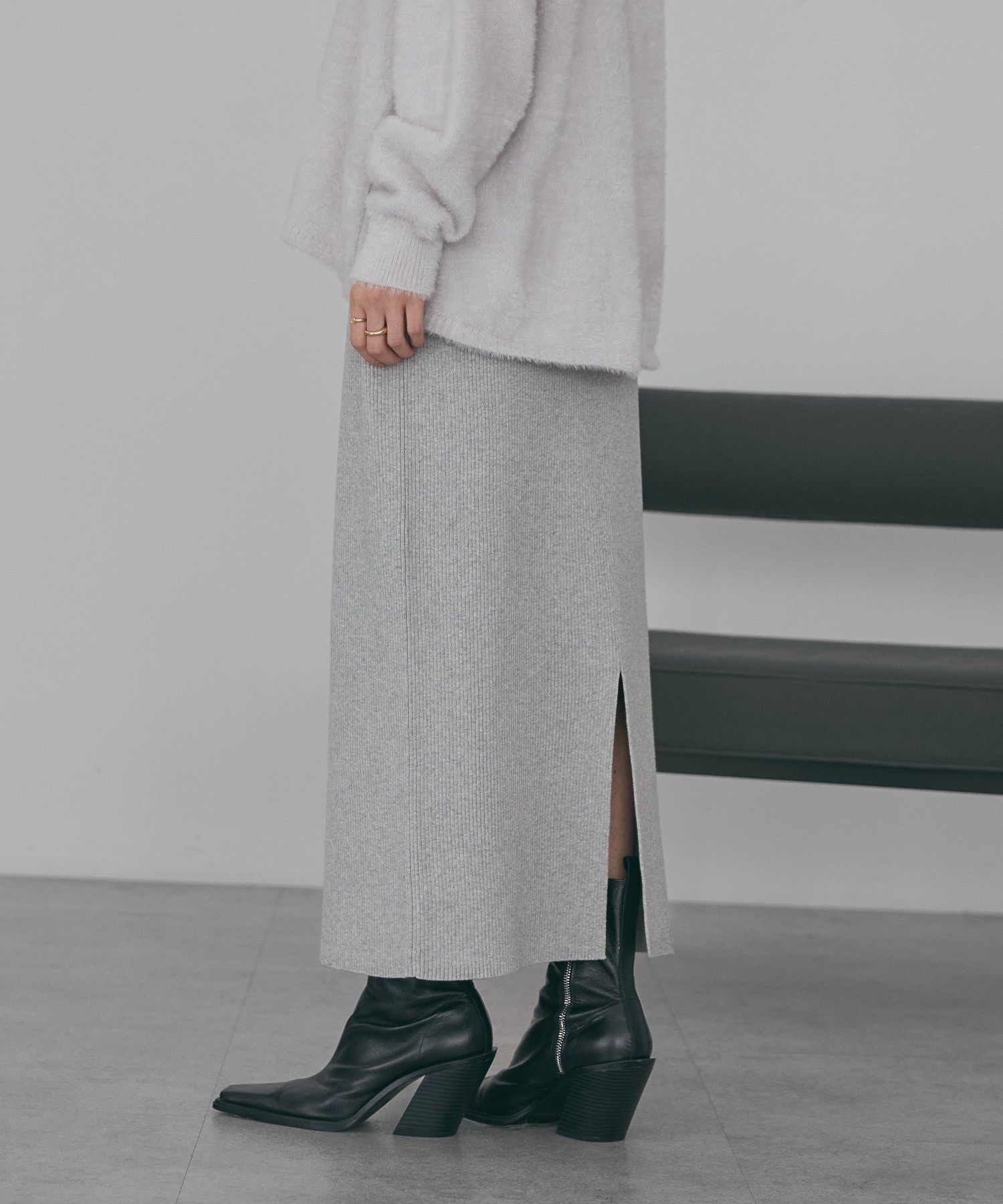 バイパチリブニットタイトスカート＜静電気軽減＞/AMERICAN HOLIC