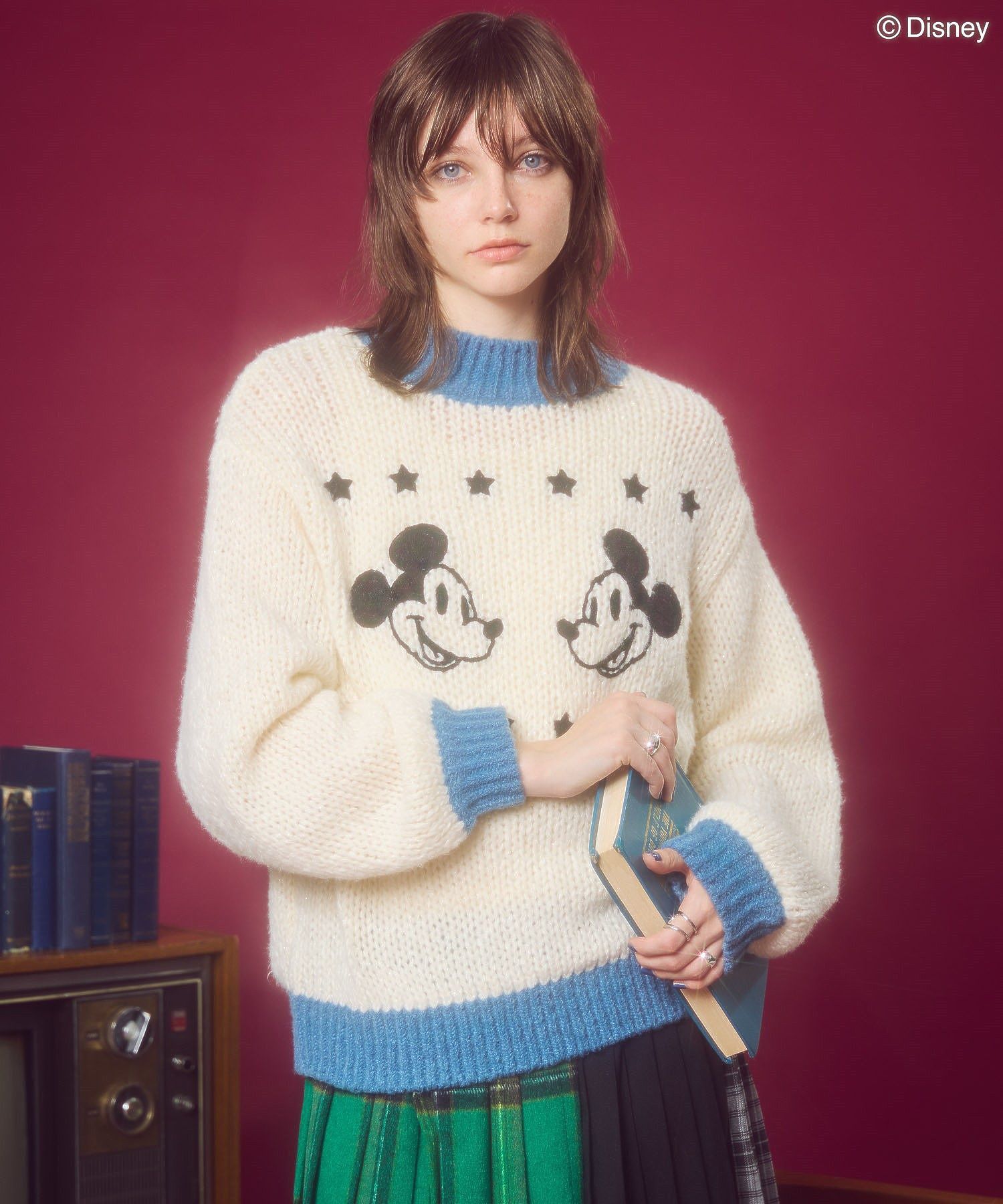 刺繍チャンキーニット/Disney/Disney collection by AMERICAN HOLIC