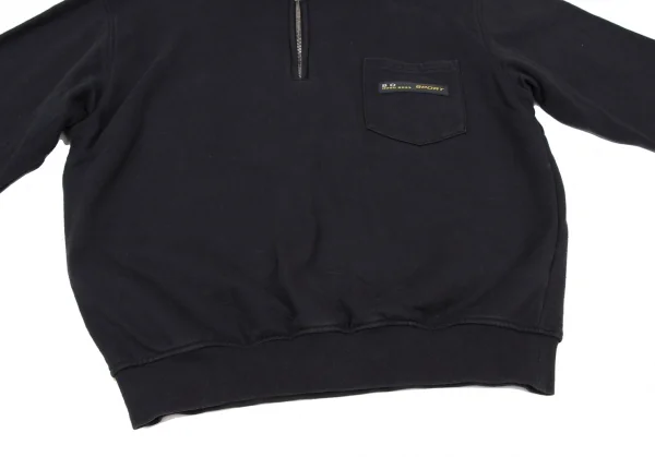 ヒューゴボスHUGO BOSS ハーフジッププルオーバースウェット 紺M位 (K