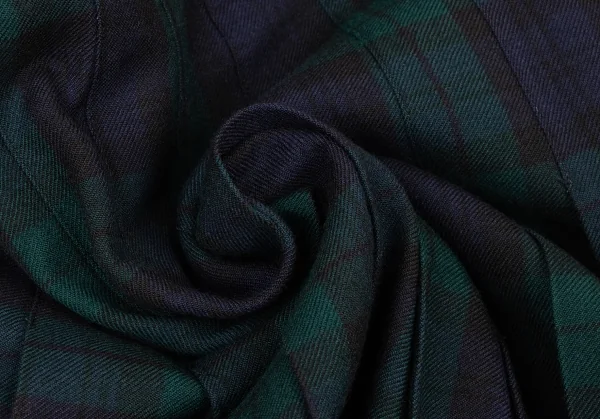 ラルフローレンRalph Lauren タータンチェックプリーツスカート 紺緑9