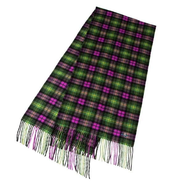 ヴィヴィアンウエストウッドVivienne Westwood オーブ刺繍チェック