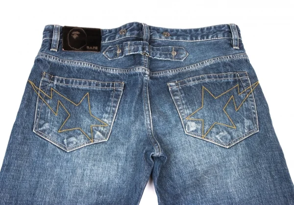 アベイシングエイプA BATHING APE バックポケット刺繍デザインシンチ