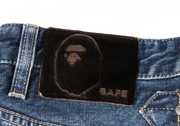 アベイシングエイプA BATHING APE バックポケット刺繍デザインシンチ