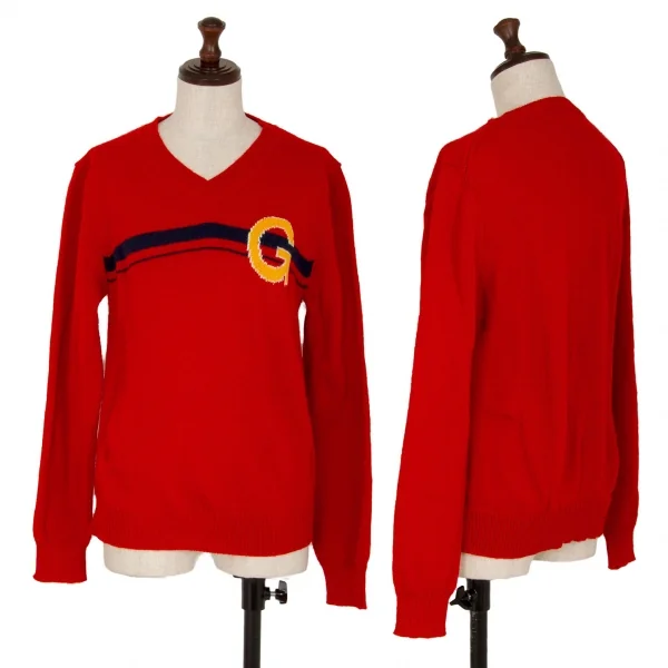 コムコム コムデギャルソンCOMME des GARCONS レタードラインVネック