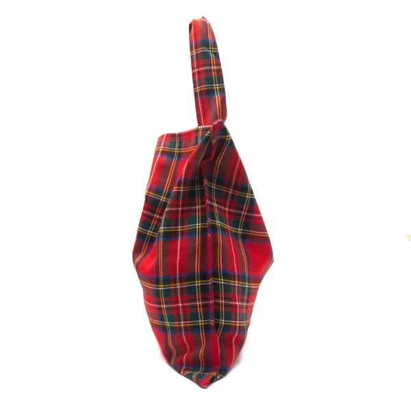 コムデギャルソンCOMME des GARCONS ウールタータンチェックトート