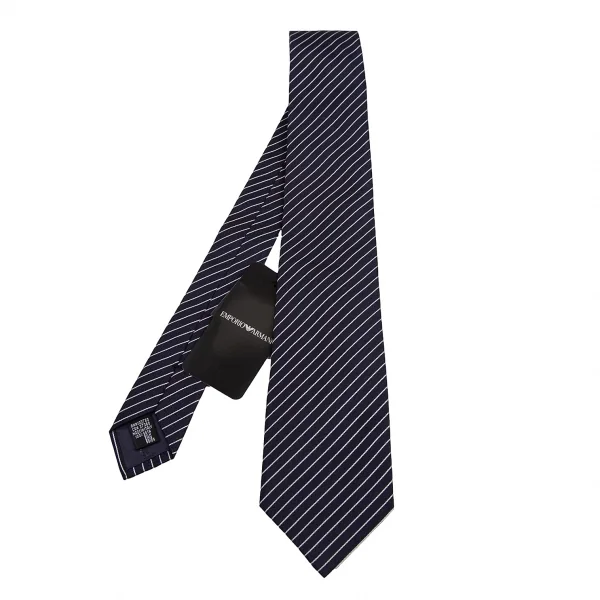 新品!エンポリオアルマーニEMPORIO ARMANI シルクレジメンタルネクタイ