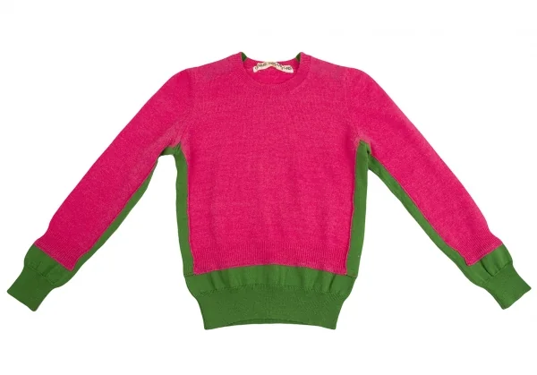 コムデギャルソンCOMME des GARCONS ウール切り替えニットセーター