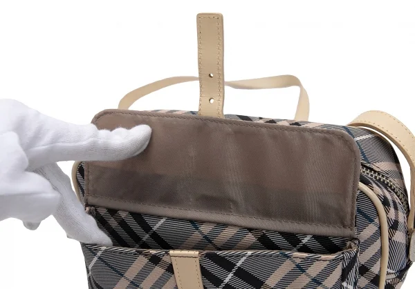 BURBERRY BLUE LABEL Check Mini Shoulder Bag Beige,Black (K-130110)