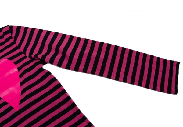 コムデギャルソンCOMME des GARCONS ハートプリントボーダーカットソー