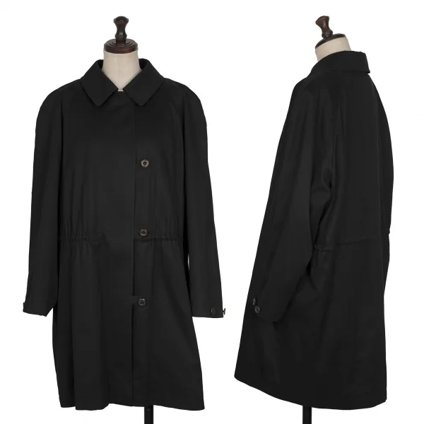 バーバリーズBurberrys' 裏ノバチェックライナーハーフコート 黒M位 (K