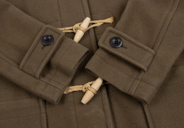 マーガレットハウエルMHL ウールラウンドカラーダッフルコート モカ1