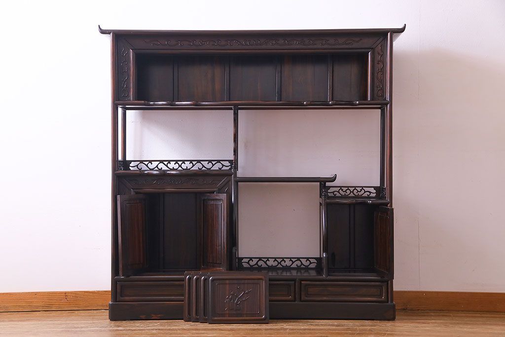 公式】アンティーク家具ラフジュ工房商品詳細ページ民芸家具 黒檀材