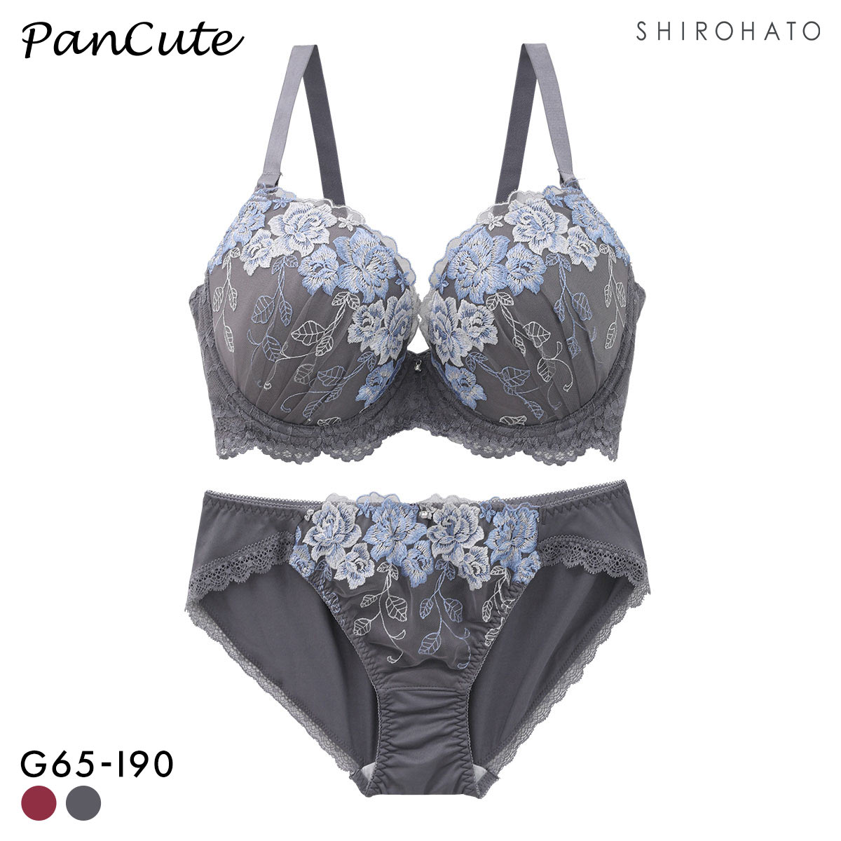 パンキュート らくちんソフトワイヤー グロッシーローズ ブラセット