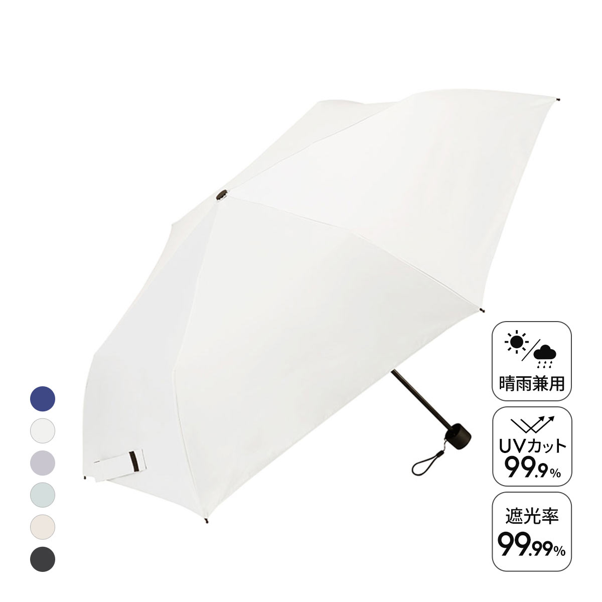 ウォーターフロント ZENTENKOU 折りたたみ傘 55cm 日傘 兼用 雨傘 晴雨