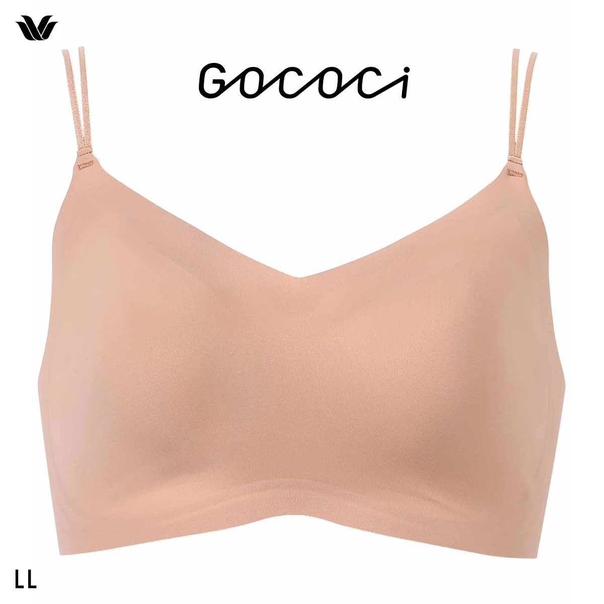 ワコール ゴコチ CGG233 ハーフトップ ノンワイヤー ブラジャー LL