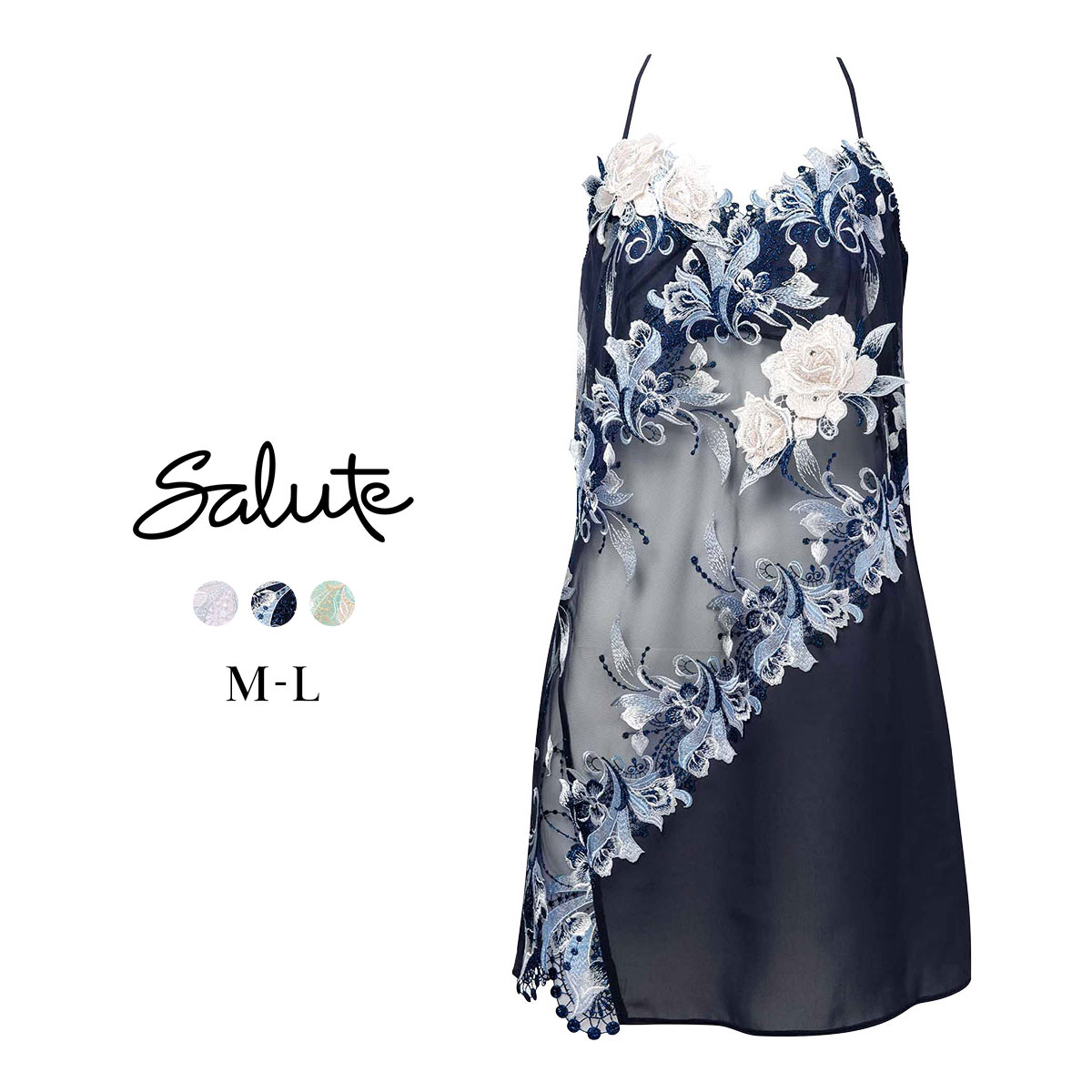 ワコール サルート 22グループ 22G ランジェリードレス ML ネグリジェ