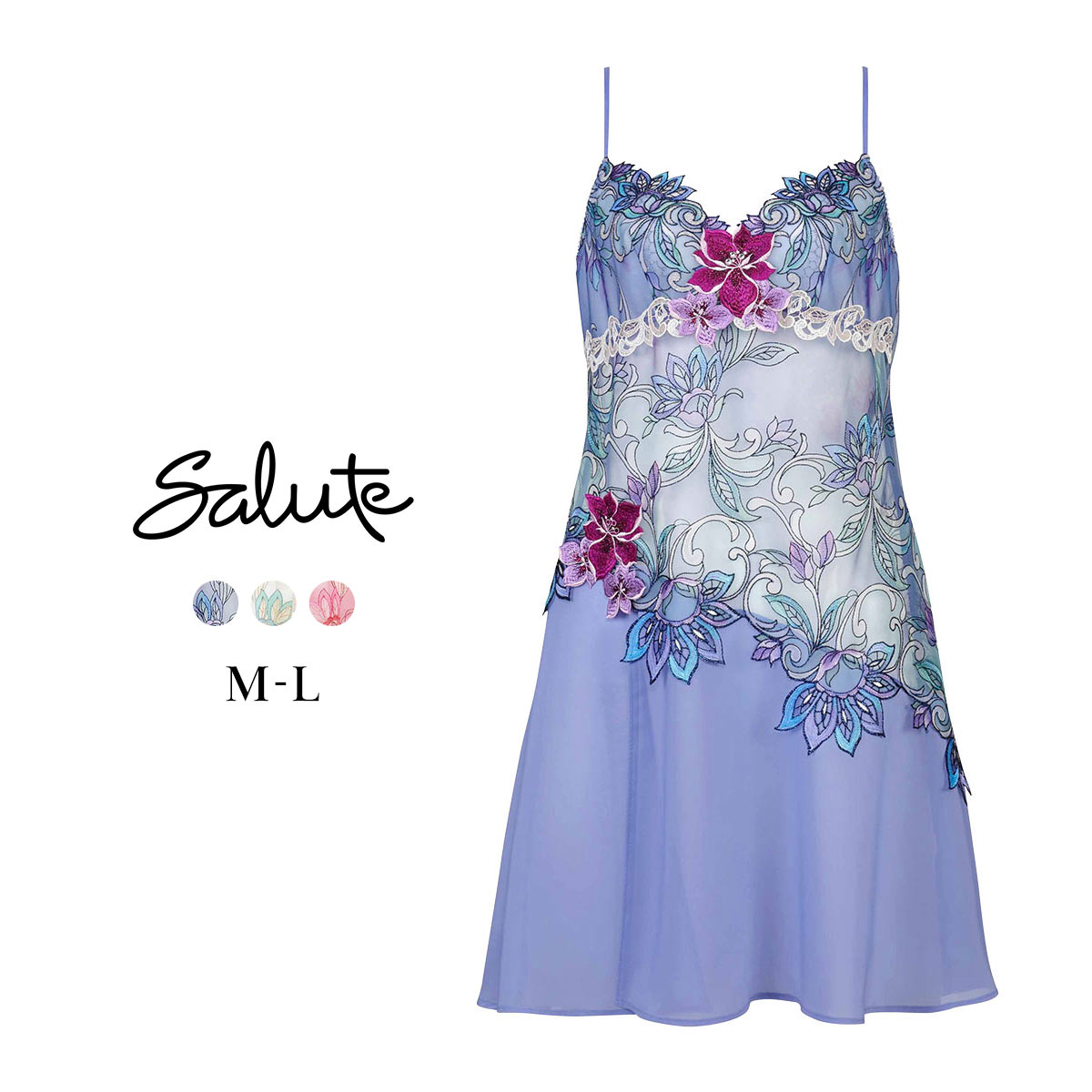 ワコール サルート 80グループ 80G スリップ ランジェリー ML 85丈