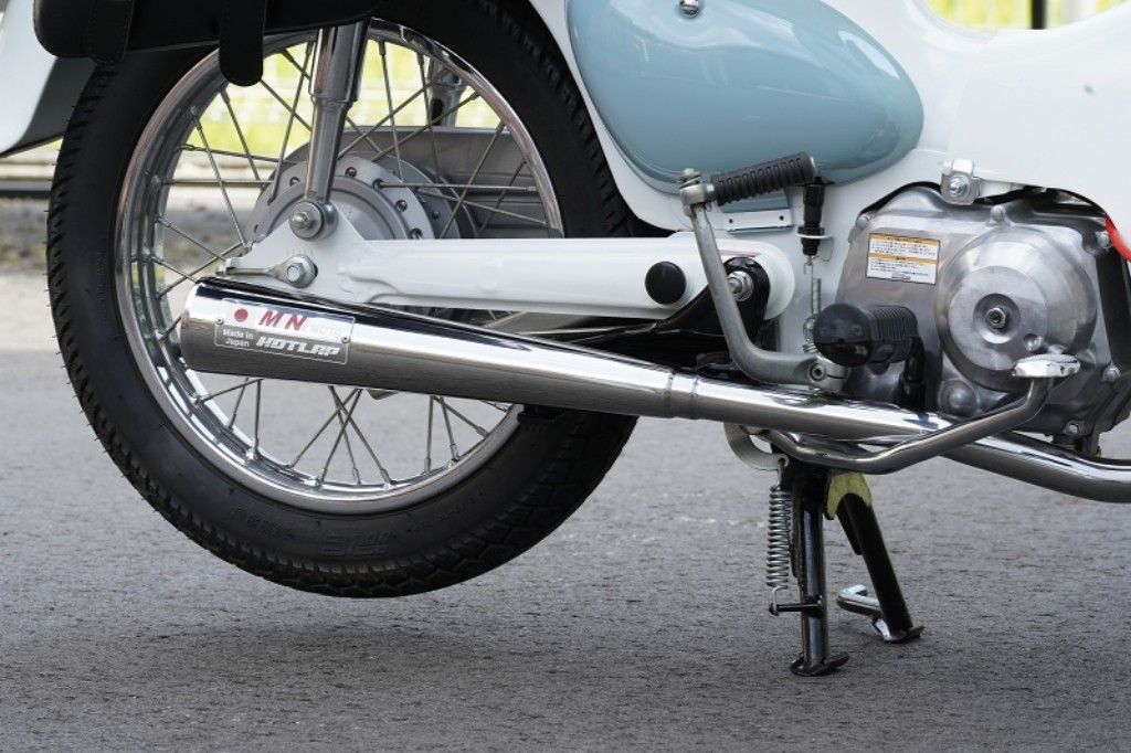 Webike | MINIMOTO ミニモト カブSPクラシックマフラー エンブレム付き