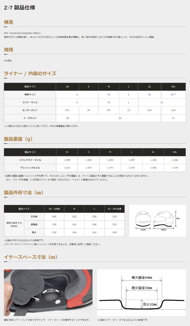 Webike | SHOEI ショウエイ Z-7 PERMUTATION［ゼット-セブン パーミュ