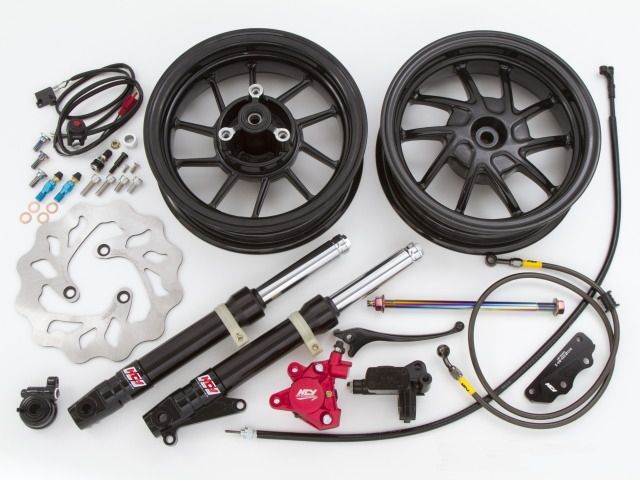 Webike | Rin Parts リンパーツ ブラックフロントフォーク ディスク