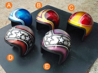 Webike | 部品屋K&W エアーブラシペイントジェットヘル(P55005