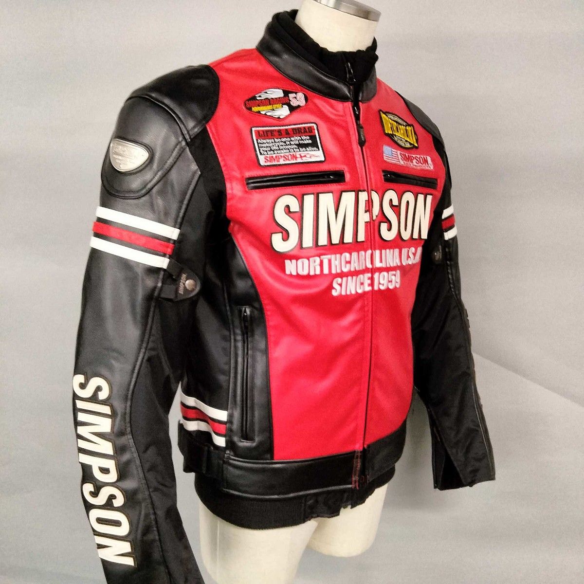 SIMPSON : SIMPSON PU leather jacket SJ-8133 | Size: LL RXBI05803