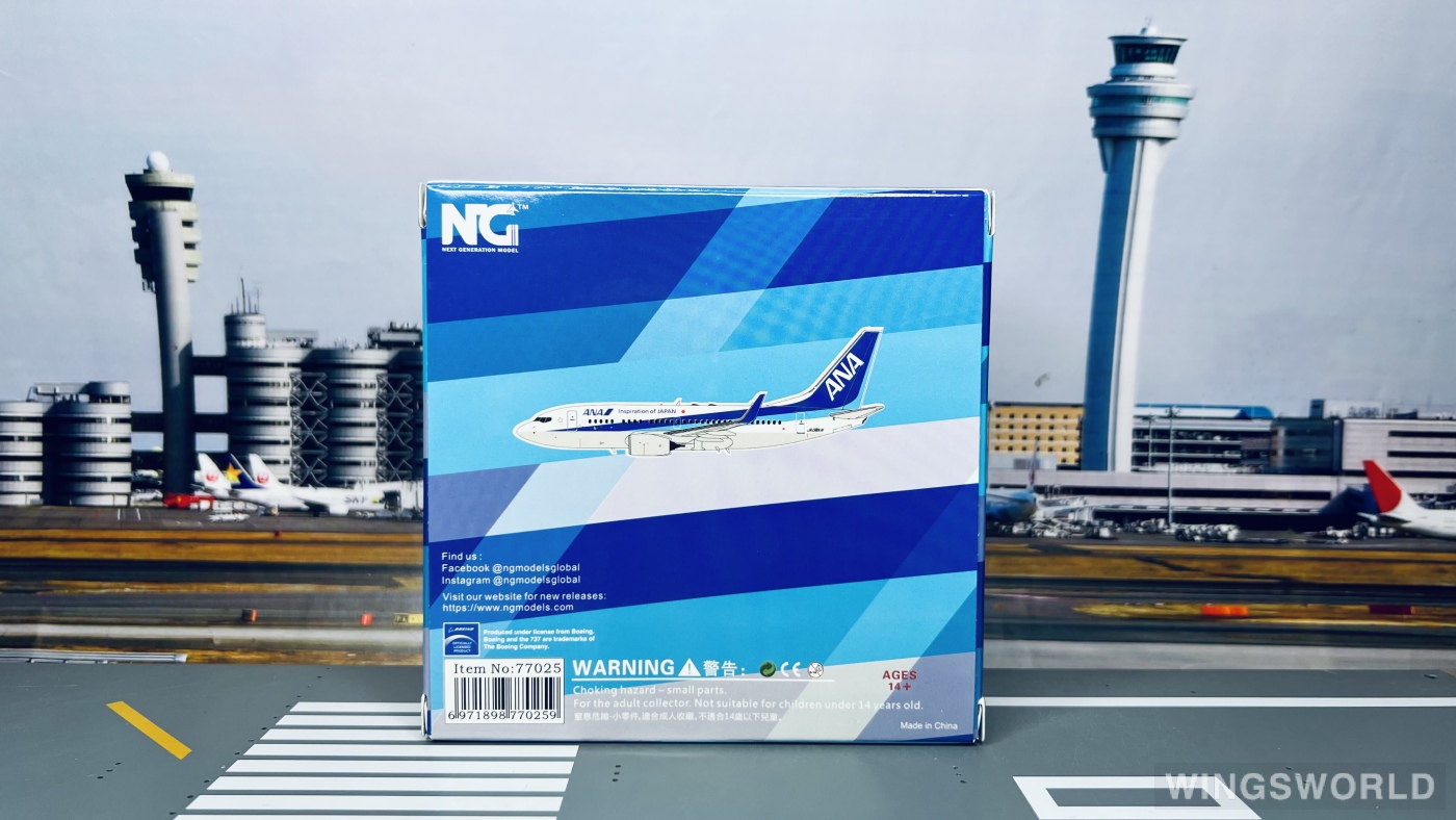 NGmodels 1:400 Boeing 737-700 ANA 全日空NG77025 JA02AN 的照片作者