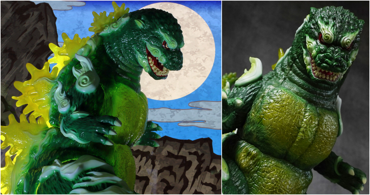 PLEX GODZILLA VINYL ART『GVA-BC ゴジラ 1995 Frog Tree 浮世ノ絵（翠