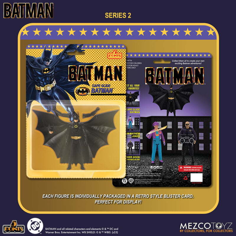 MEZCO 5 Points シリーズ「バットマン (1989) - シリーズ第2弾セット