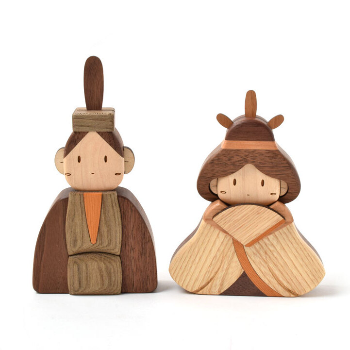 おひな様 木製ひな人形DXセット (オヒナサマ モクセイヒナニンギョウ