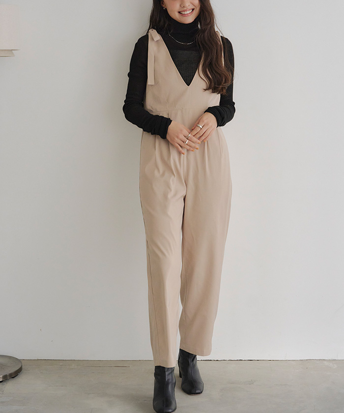 ショルダーリボン付オールインワン | titivate