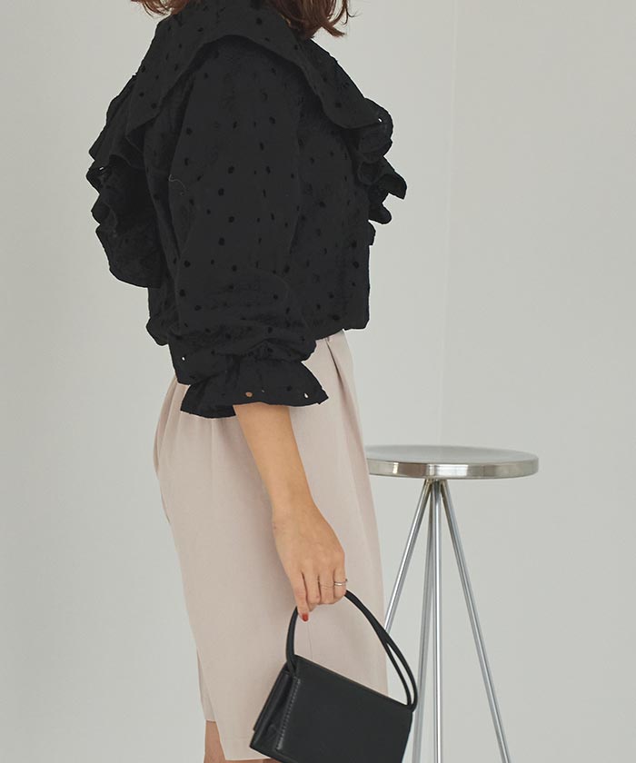 コットンレースフリルブラウス | titivate