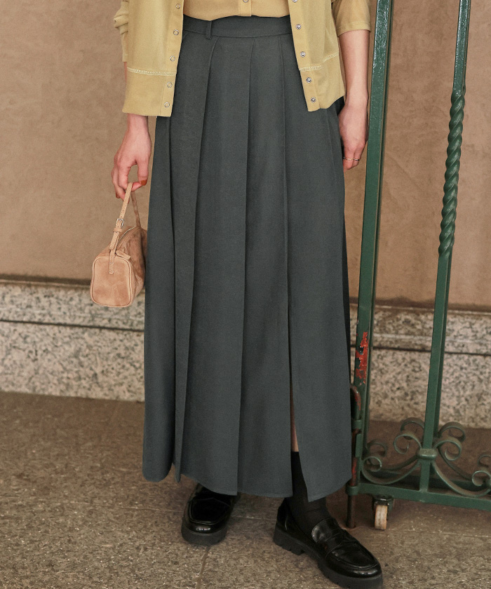 サイドスリットプリーツスカート | titivate