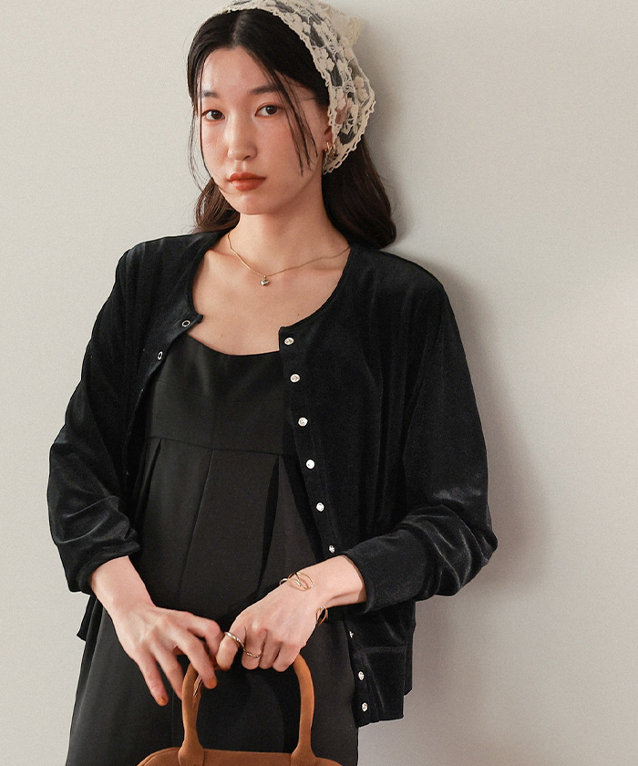 シアーベロアカーディガン | titivate