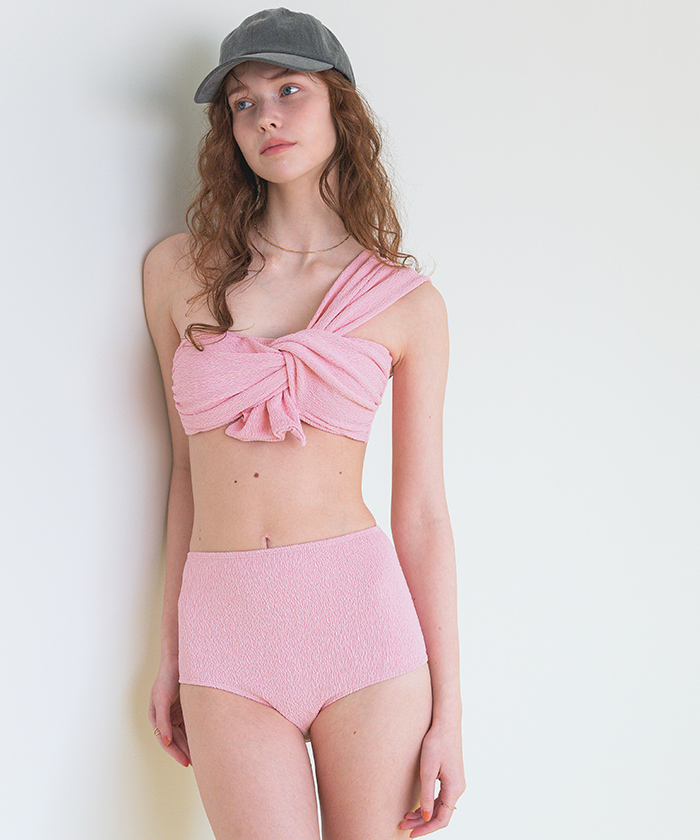 ノットリボンハイウエストビキニ/水着【SEADRESS シードレス】 | titivate
